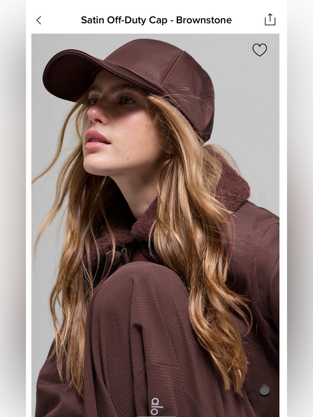 ALO Yoga Women's Brown Adjustable Baseball Cap
